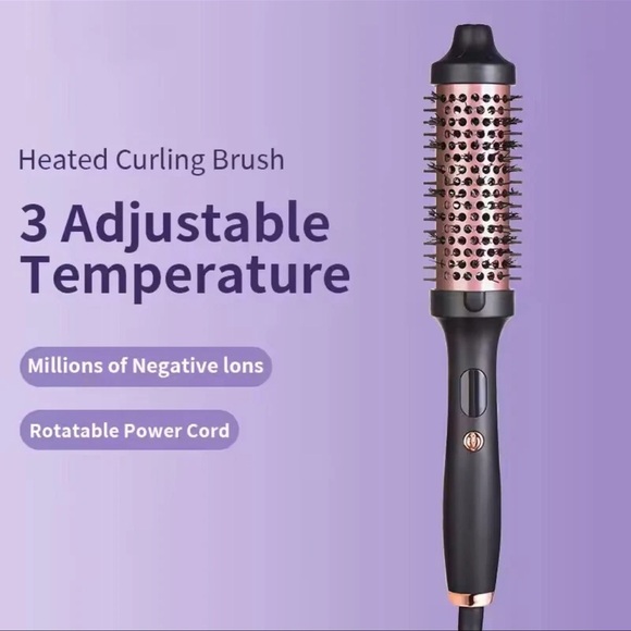 ✨ 3-in-1 Ionic Hair Styling Brush – Straightener & Curler ✨ - Picture 2 of 11